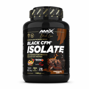 Product detail of Amix Nutrition Black CFM Isolate 1000 g jahodový cheesecake