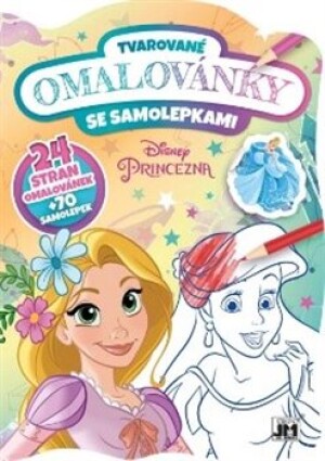 Product detail of Tvarované omalovánky se samolepkami - Princezny