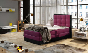 Product detail of Artelta Jednolůžková postel ASTER 90 | levá 90 x 200 cm Barva ASTER 90: Matt Velvet 68/Matt Velvet 99