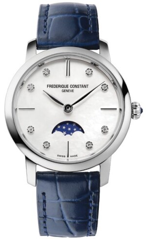 Product detail of Frederique Constant Slimline Ladies Moonphase Quartz FC-206MPWD1S6