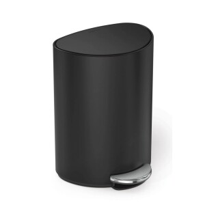 Product detail of Simplehuman Pedálový odpadkový koš 6 l, půlkulatý, černá matná ocel, plast