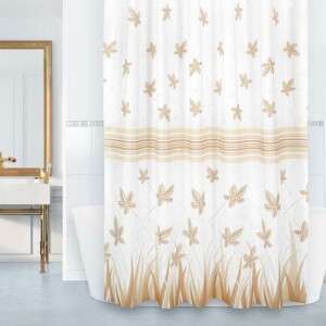 Product detail of Bellatex Koupelnový závěs List béžová, 180 x 200 cm