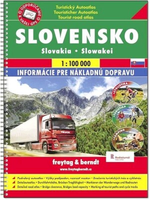 Product detail of Slovensko autoatlas 1:100 000 (A4, spirála)