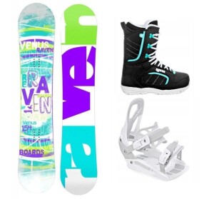 Product detail of Raven Venus dámský snowboard + Raven S230 White vázání + Raven Diva black/mint boty