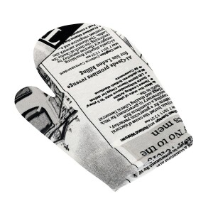 Product detail of Bellatex Kuchyňská chňapka Noviny černá, 28 x 18 cm