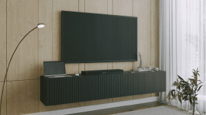 Product detail of ArtExt Závěsný TV stolek JOY | 200 cm Barva: Černá (dražky)