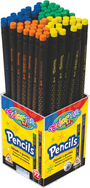 Product detail of Colorino tužka Star, trojhranná, s pryží, mix barev - 72 ks