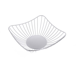 Product detail of Kovová mísa hranatá, bílá