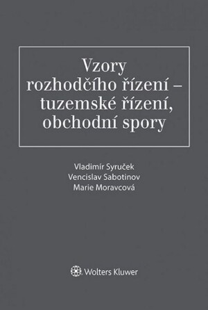 Product detail of Vzory rozhodčího řízení - tuzemské řízení, obchodní spory - Vladimír Syruček