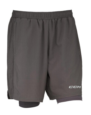 Product detail of Pánské šortky CCM  2 IN 1 Training Short Charcoal L