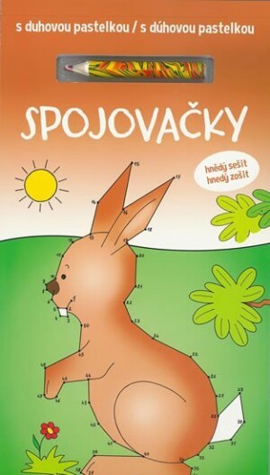 Product detail of Spojovačky s duhovou pastelkou/Spojovačky s dúhovou pastelkou - hnědý sešit/hnedý zošit