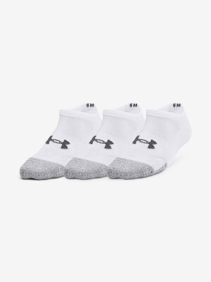Product detail of Under Armour Heatgear 3pk No Show Yth WHT