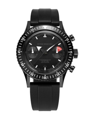 Product detail of Nivada Grenchen Chronomaster Full Black - Black Rubber