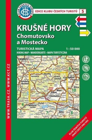 Product detail of KČT 5 Krušné hory, Chomutovsko a Mostecko 1:50 000 / turistická mapa
