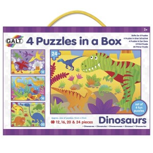 Product detail of Galt 4 Puzzle v krabici - Dinosauři