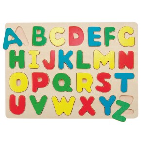 Product detail of Woody Puzzle na desce Abeceda