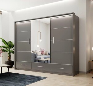 Product detail of ArtStol Šatní skříň MARSYLIA 250 | grafit