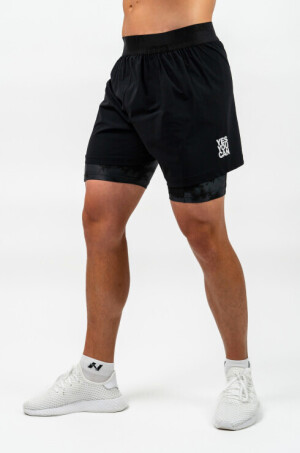 Product detail of Pánské šortky Nebbia Performance+ Compression 2in1 shorts black XL