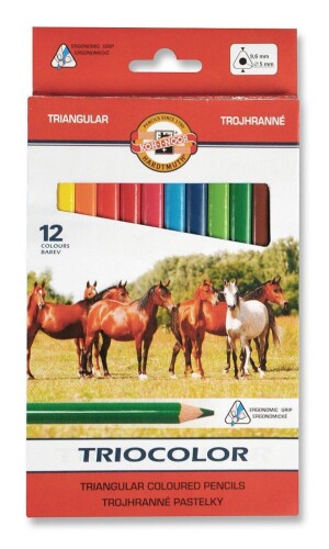 Product detail of Koh-i-noor pastlky TRIOCOLOR trojhranné souprava 12 ks