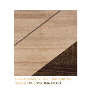 Product detail of ArtCross Obývací stěna Nott 1 Barva: Dub sonoma světlá / dub sonoma světlá / dub sonoma tmavá