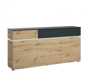 Product detail of ArtExt Komoda GRETA K02 Barva: dub artisan / šedý kosmos