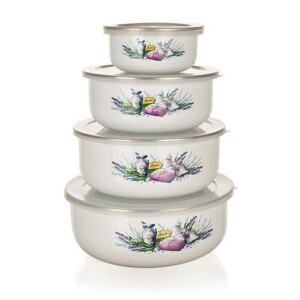 Product detail of Banquet 8D sada smaltovaných misek LAVENDER 1320078LAV