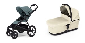 Product detail of Městský kočárek Thule Urban Glide 4-wheel Mid blue + korbička Soft beige