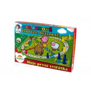 Product detail of Teddies Člověče, nezlob se obrázkové Moje první zvířátka společenská hra pro nejmenší MPZ v krabici 33x23cm