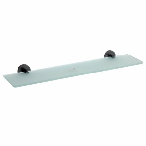 Product detail of SAPHO XB600 X-Round black polička, mléčné sklo/černá 