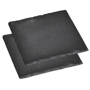 Product detail of Kesper 38109 Sada servírovacích tácků břidlice 2 ks, 20 x 20 cm