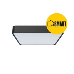 Product detail of Panlux Přisazené LED svítidlo Verona Square Smart černá, 28,3 x 28,3 cm, IP54