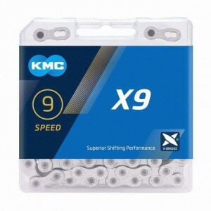 Product detail of Kmc X9 Stříbrný 114ČL BOX řetěz
