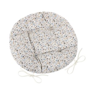 Product detail of Bellatex Sedák EMA kulatý prošívaný Kvítek béžovomodrá , 40 cm
