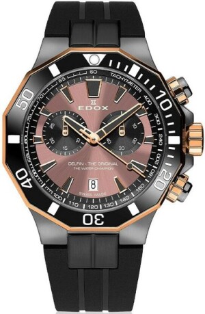 Product detail of EDOX Delfin Quartz Chronograph 10112-357GRNCA-BRNR