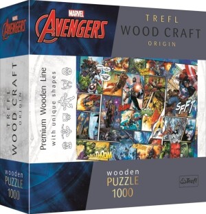 Product detail of Trefl Wood Craft Origin Puzzle Marvel Avengers 1000 dílků - dřevěné