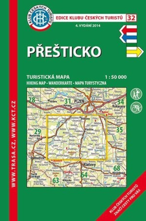 Product detail of Přešticko /KČT 32 1:50T Turistická mapa