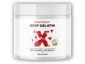 Product detail of BrainMax Beef Gelatin Grass-fed hovězí želatina 500g