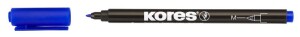 Product detail of Kores K-MARKER Permanentní popisovač, tenký hrot M, modrý
