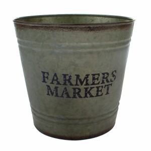 Product detail of Kovový obal na květináč Farmers market, 25,5 x 24 cm