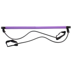 Product detail of Merco Pilates Sticks posilovací tyč s gumou fialová