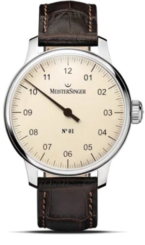 Product detail of MeisterSinger N°01 AM3303 - Tmavě hnědý kožený řemínek