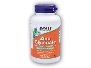 Product detail of NOW Foods Zinc Glycinate + dýňový olej 30mg 120 kapslí