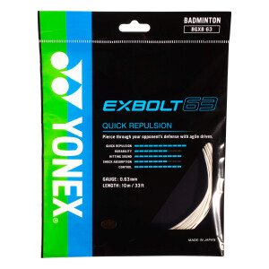 Product detail of Badmintonový výplet Yonex  Exbolt 63 White (10m)