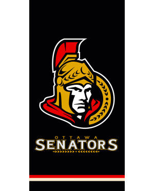 Product detail of TipTrade Osuška NHL Ottawa Senators Black 70 x 140 cm