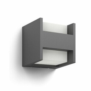 Product detail of Philips Arbour UltraEfficient venkovní nástěnné LED svítidlo 2x3,8W 2700K, antracitová