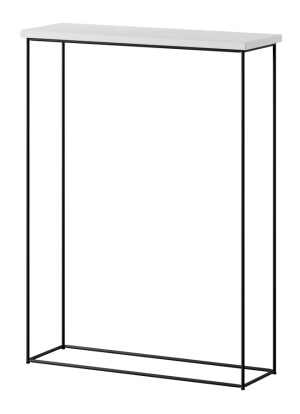 Product detail of ArtAdrk Příruční stolek SILI | černé nohy Barva: Bílá