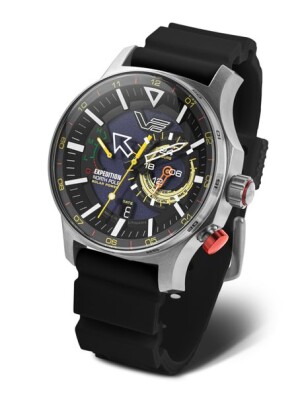 Product detail of Vostok Europe Expedition North Pole Solar Power 24h VS57-595A735S - Černý silikonový řemínek