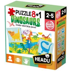 Product detail of Headu: Puzzle 8+1 Dinosauři