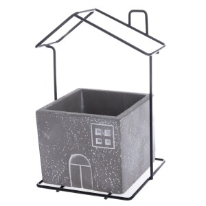 Product detail of Betonový obal na květináč House šedá, 14,5 x 20 x 12 cm