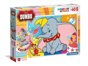 Product detail of Clementoni Puzzle Supercolor Dumbo Floor / 40 dílků